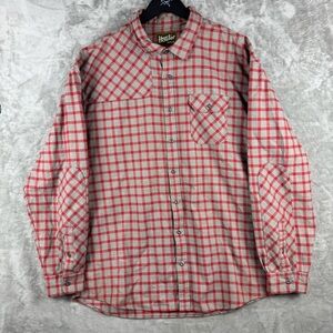 Howler Bros Harkers Flannel Cohen Plaid Shirt Red Mens Size XXL Lumberjack